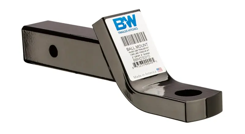 B&W Hitches 2.5" Ball Mount 16K 2" Drop 1