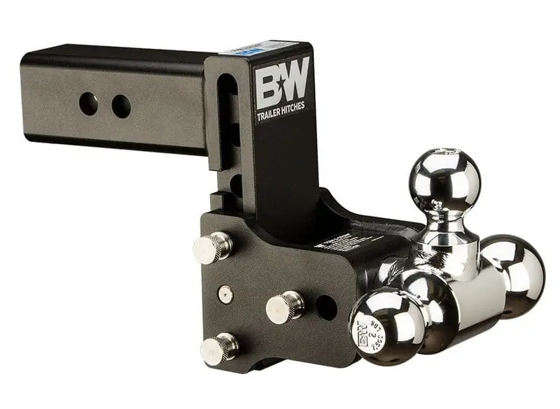 B&W Hitches 2.5 Model 8 Blk T&S Tri Ball 1