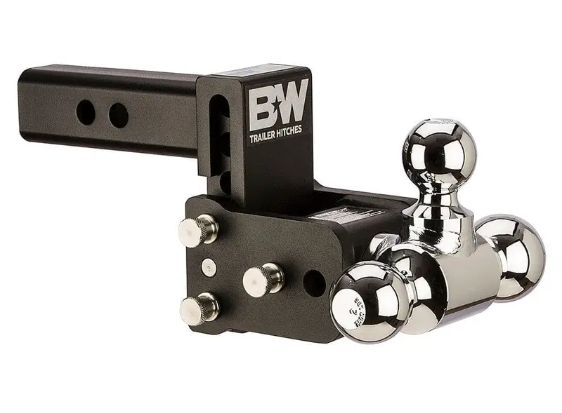 B&W Hitches 2" Tow & Stow 3" Drop Triball Black 1