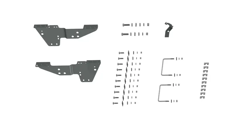B&W Hitches 2001-2010 Chevrolet Silverado Or Gmc Sierra 2500/3500 Custom Installation Brackets For Universal Mounting Rails 1