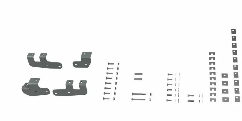 B&W Hitches 2014-2020 Ram 2500 Custom Installation Brackets For Universal Mounting Rails 1