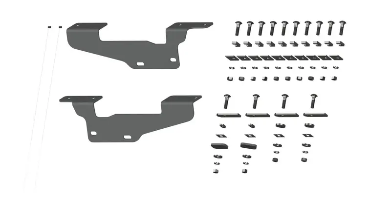 B&W Hitches 2015-2021 Ford F-150 Custom Installation Brackets For Universal Mounting Rails 1