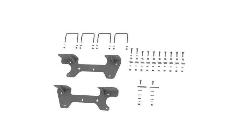 B&W Hitches 2019-2022 Chevrolet Silverado Or Gmc Sierra 1500 Custom Installation Brackets For Universal Mounting Rails 1