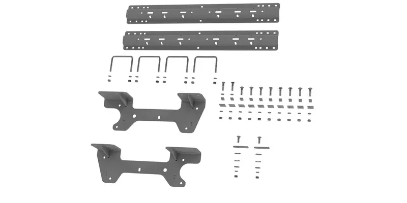 B&W Hitches 2019-2022 Chevrolet Silverado Or Gmc Sierra 1500 Custom Installation Kit For Universal Mounting Rails 1