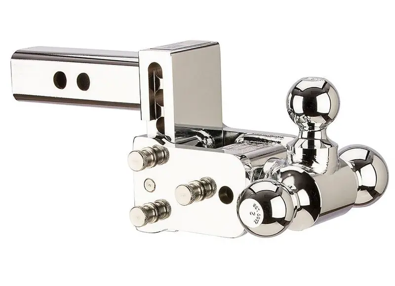 B&W Hitches 6" Chrome T&S, Tri-Ball-Boxed 1