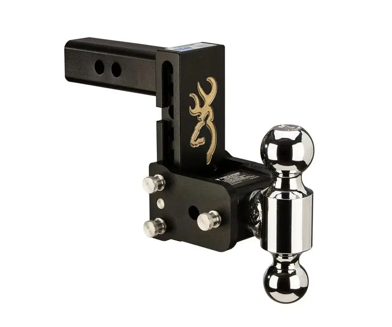 B&W Hitches B&W Tow And Stow Dual Ball 2" Adj Ball Mount 5" Drop/5-1/2" Rise, Browning 1