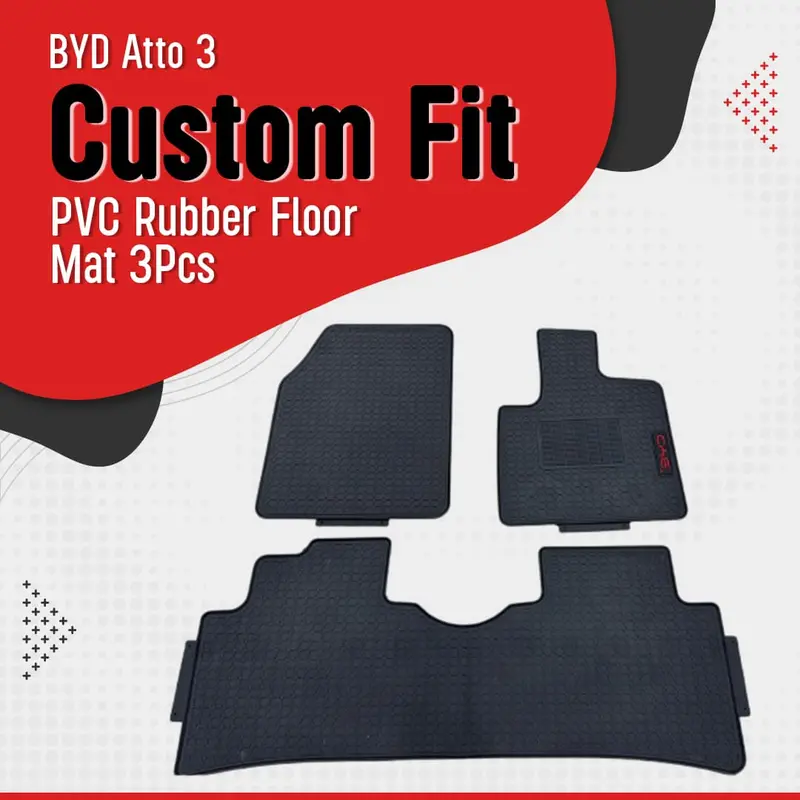 Byd Atto 3 Custom Fit Pvc Rubber Floor Mat 3Pcs 2025-2026 1