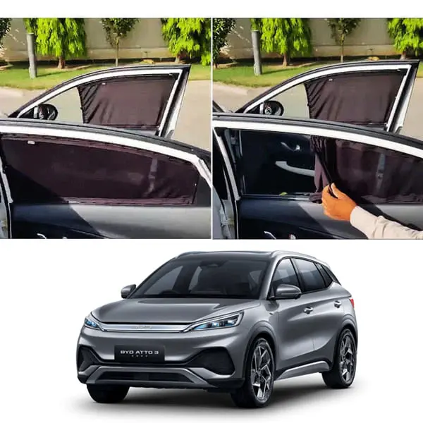Byd Atto 3 Custom Fit Retractable Curtains 2025- 2026 - - Sun Shades- Parda 1