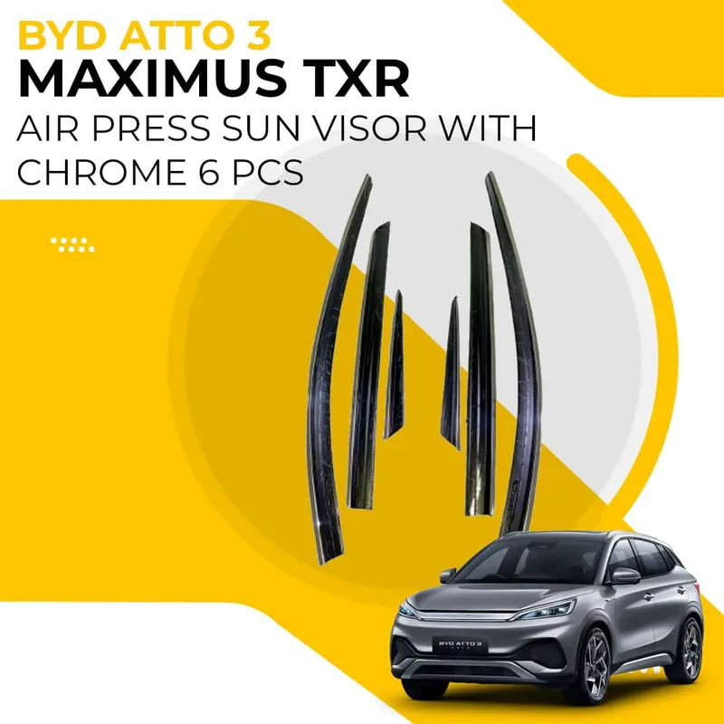 Byd Atto 3 Maximus Txr Air Press Sun Visor With Chrome 6 Pcs 2024 - 2026 1