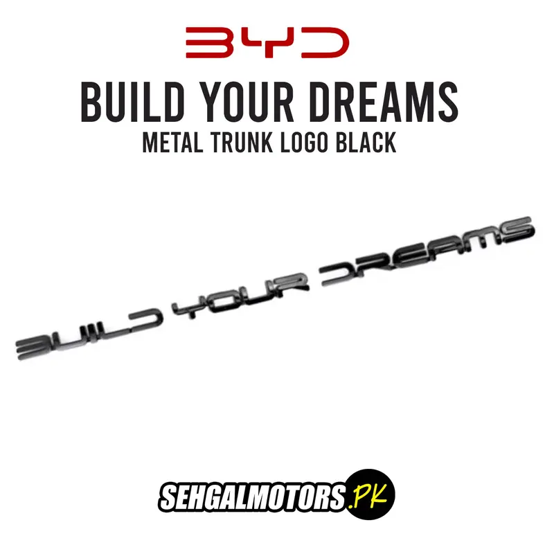 Byd Build Your Dreams Metal Trunk Logo Black 1