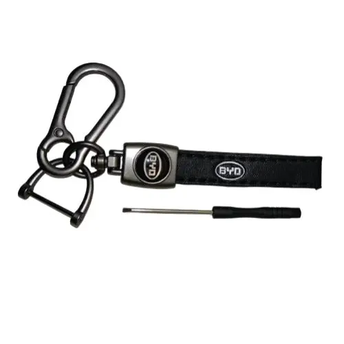 Byd Logo Luxury Slim Style Leather Keychain 2