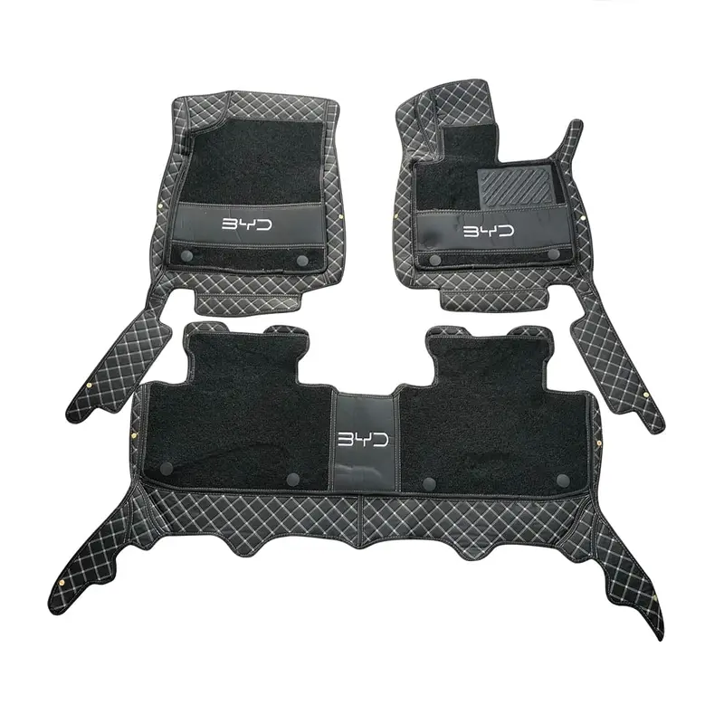 Byd Sealion 10D Floor Mats - Black With Black Grass - 3 Pcs 2024 - 2025 2