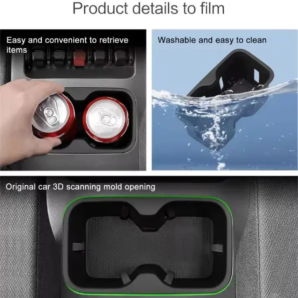 Byd Shark 6 Cup Holder Storage Tray Shock Absorbing - Central Armrest Cup Box 2