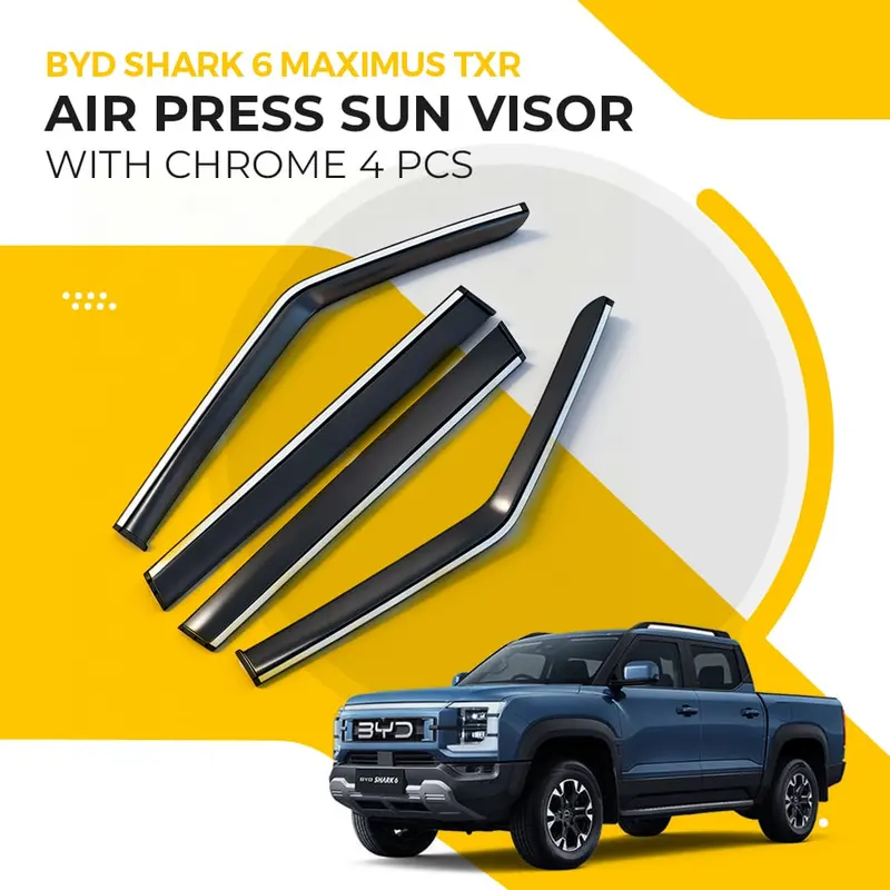 Byd Shark 6 Maximus Txr Air Press Sun Visor With Chrome 4 Pcs 2025 - 2026 1