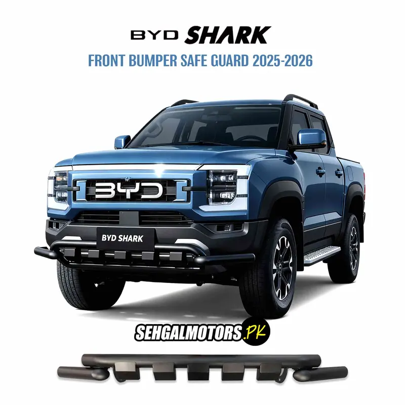 Byd Shark Front Bumper Safe Guard 2025-2026 - Double Pipe Design 1