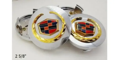 Cadillac 2 5/8Th" Gold Factory Style Center Caps Set Of 4 1