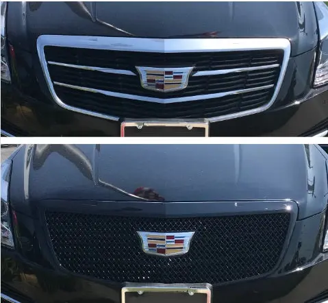 Cadillac Ats Gloss Black Grille Overlay 2015 Thru 2019 Abs464blk 1