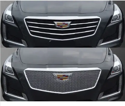Cadillac Cts Chrome Plated Grille Overlay 2015 Thru 2019 Abs448 1