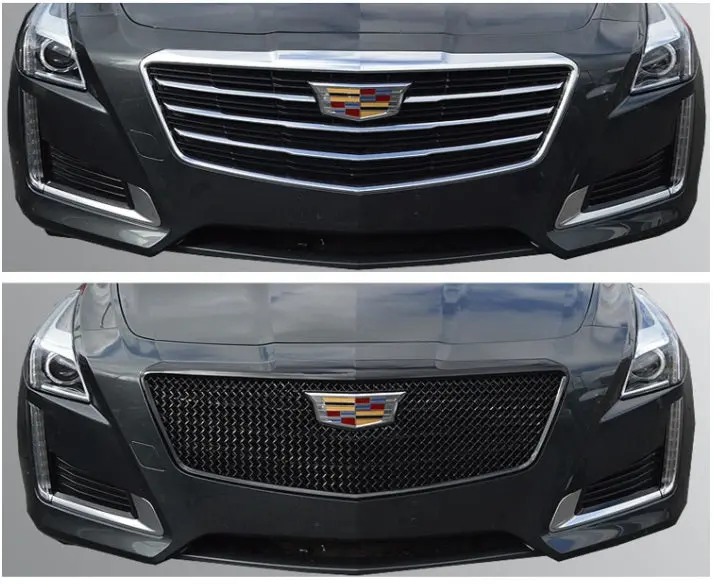 Cadillac Cts Gloss Black Grille Overlay 2015 Thru 2019 Abs448blk 1
