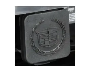 Cadillac Escalade Trailer Tow Hitch Cover W/ Wreath & Crest Logo 1
