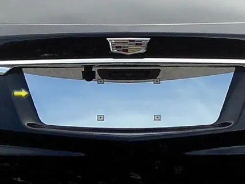 Cadillac Xt5 Polished Stainless Steel Rear License Plate Trim 1