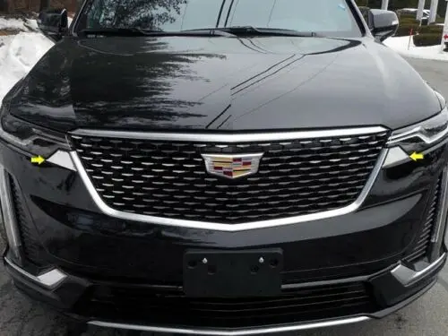 Cadillac Xt6 Stainless Steel 2Pc Headlight Accent 1