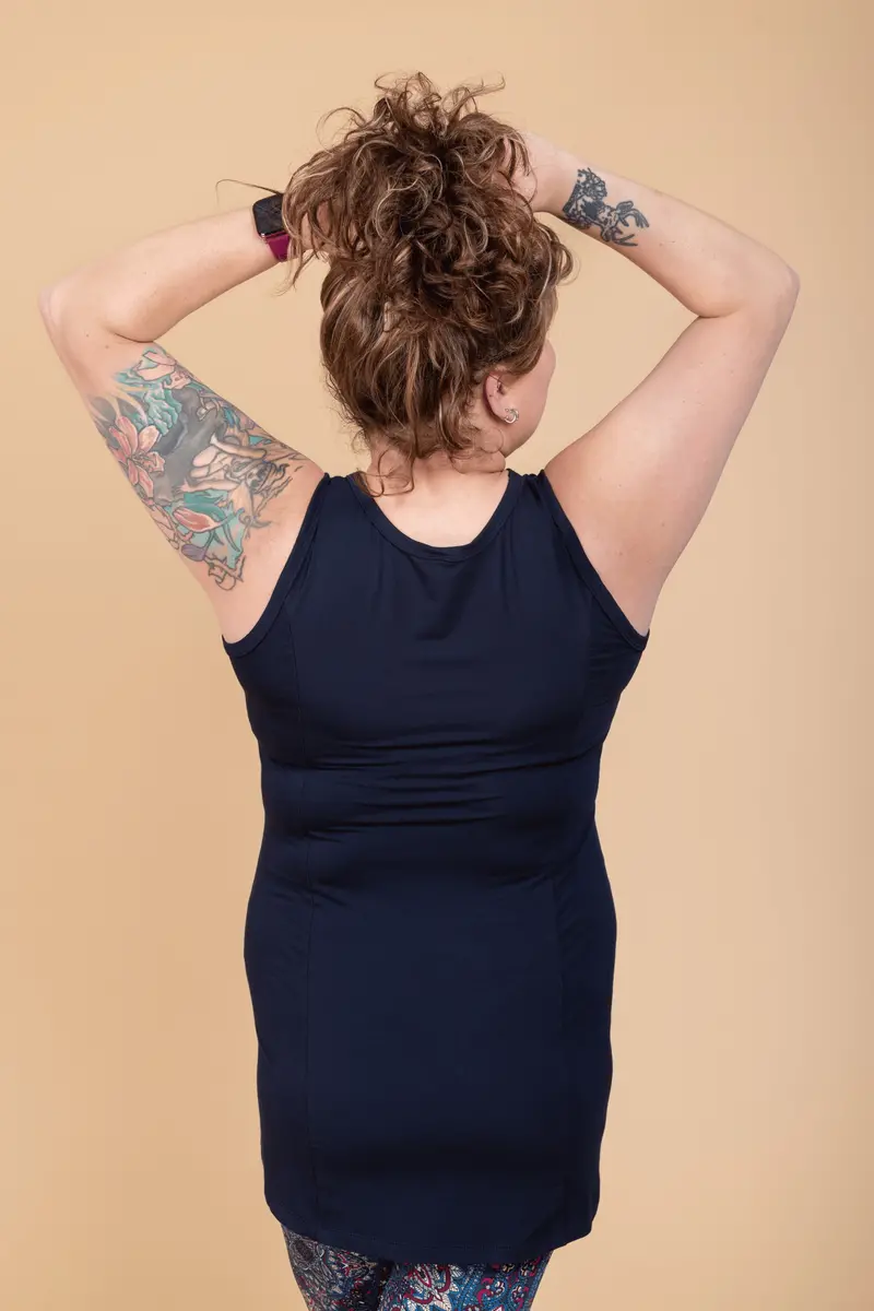 Camisole Longue Yoga - Marine 3