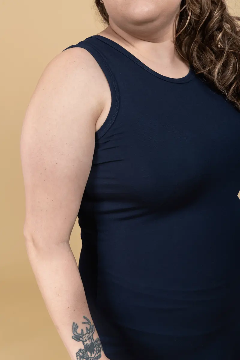 Camisole Longue Yoga - Marine 4