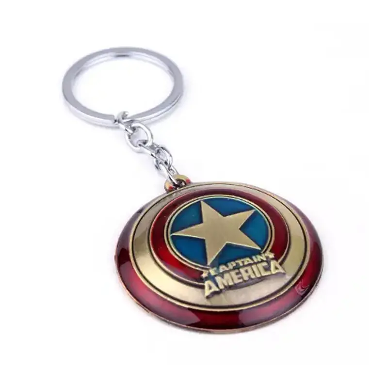 Captain America Metal Keychain Keyring 2