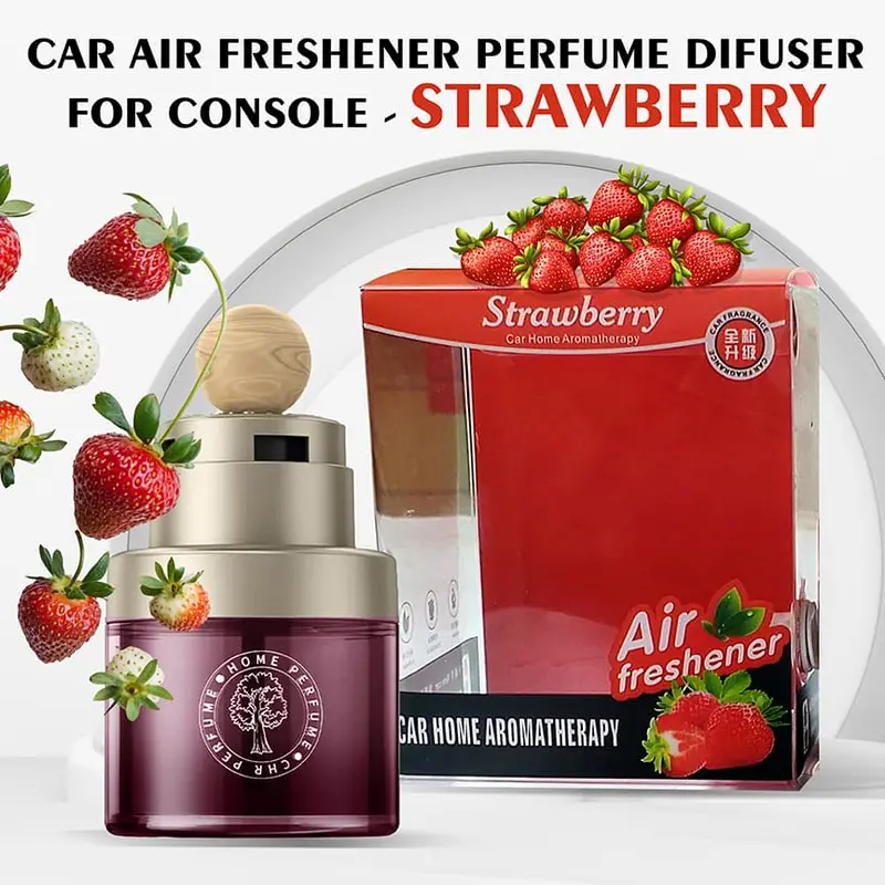Car Air Freshener Perfume Diffuser For Console - Strawberry 1