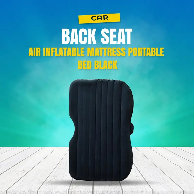 Car Back Seat Air Inflatable Mattress Portable Bed Black 1