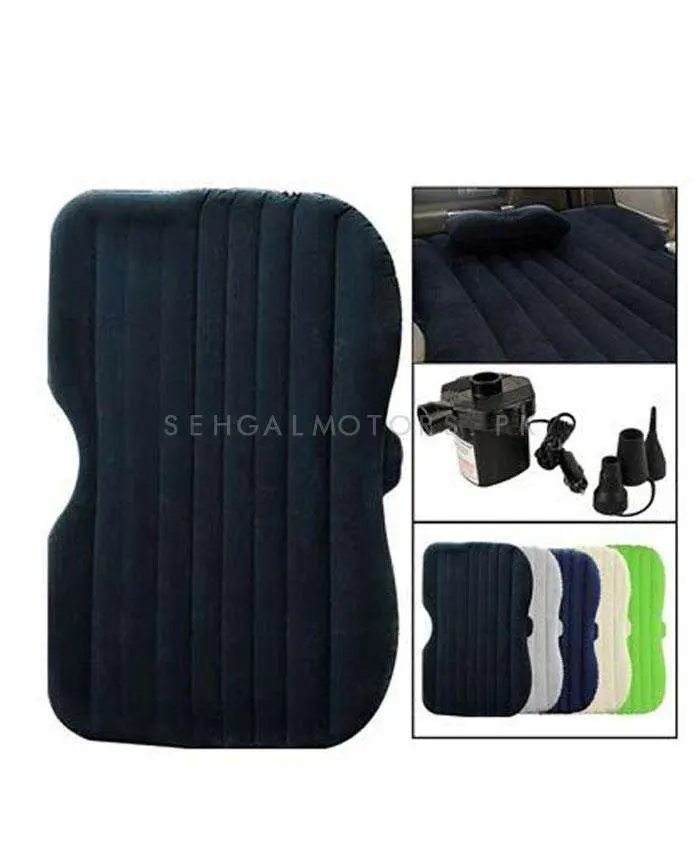 Car Back Seat Air Inflatable Mattress Portable Bed Black 2