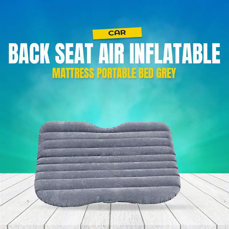 Car Back Seat Air Inflatable Mattress Portable Bed Grey 1