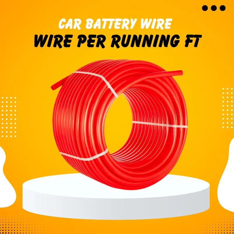 Car Battery Wire Per Running Ft - For Speaker 1