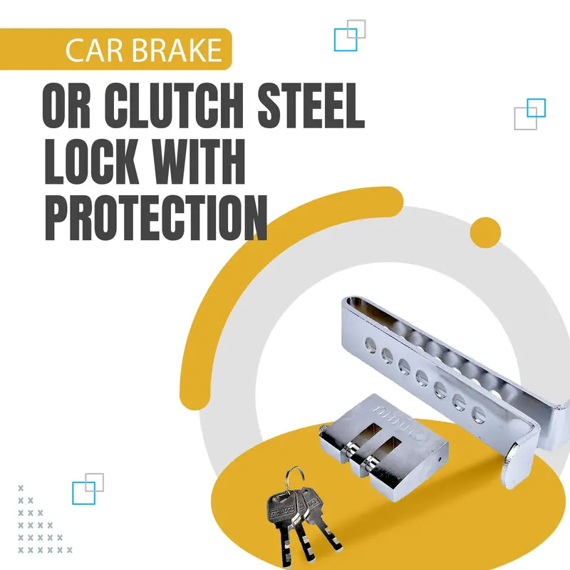 Car Brake Or Clutch Steel Lock With Protection Anti-Corrosion Anti Theft Jb-8011 1