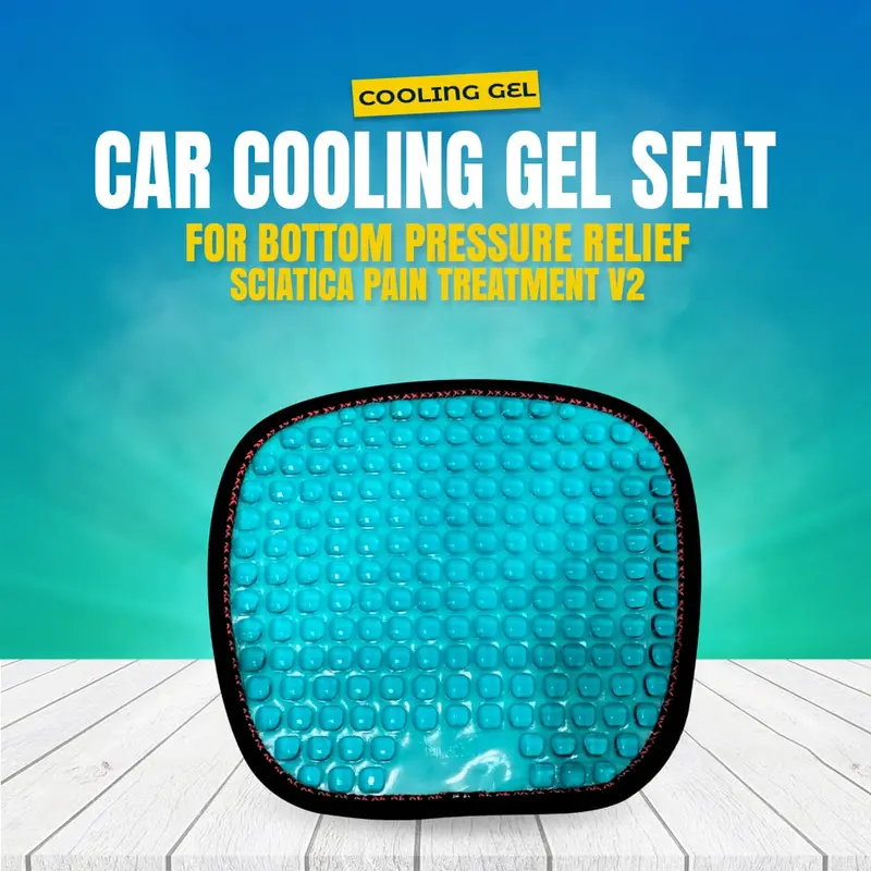 Car Cooling Gel Seat Cushion With Anti-Slip Base 1