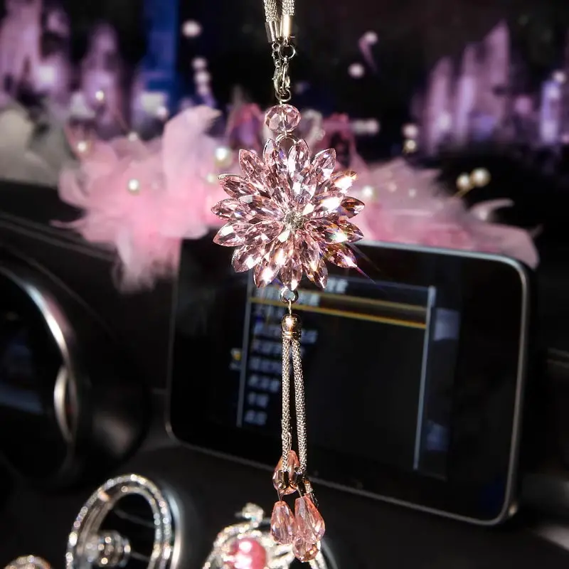 Car Crystal Hanging Pendant Interior Decoration Multi 1