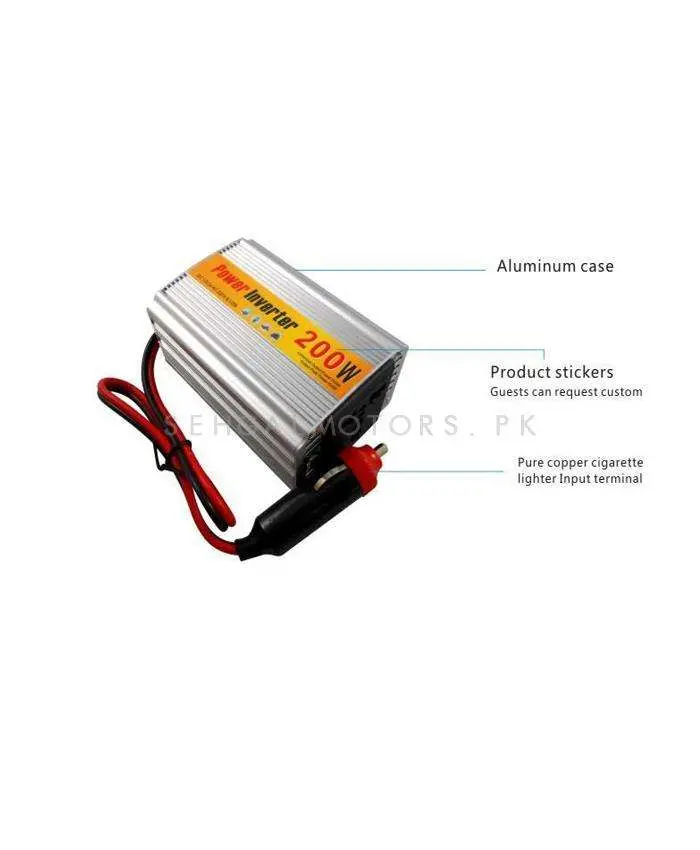 Car Dc To Ac Power Inverter Converter 200W Multi Color - Car Power Inverter Charger Converter Adapter | Modified Sine Wave 2