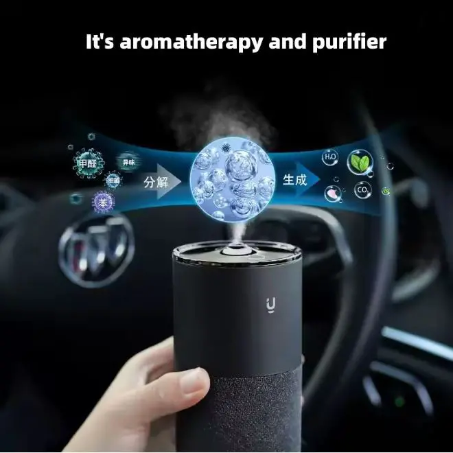 Car Electronic Incense Burner Auto Air Diffuser Aroma Fragrance Black 1