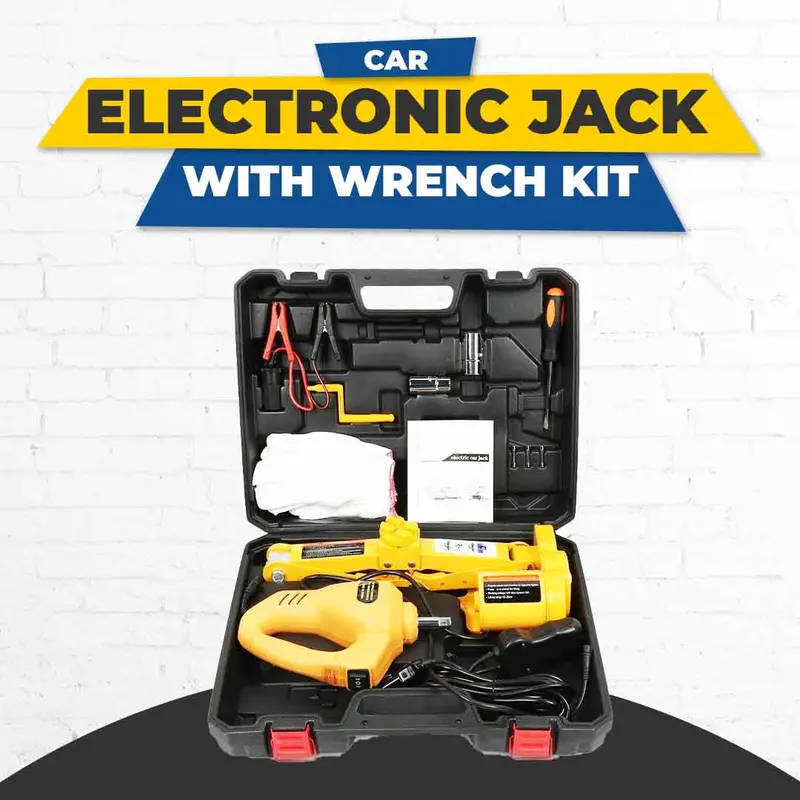Car Electronic Jack With Wrench Kit Drill 1