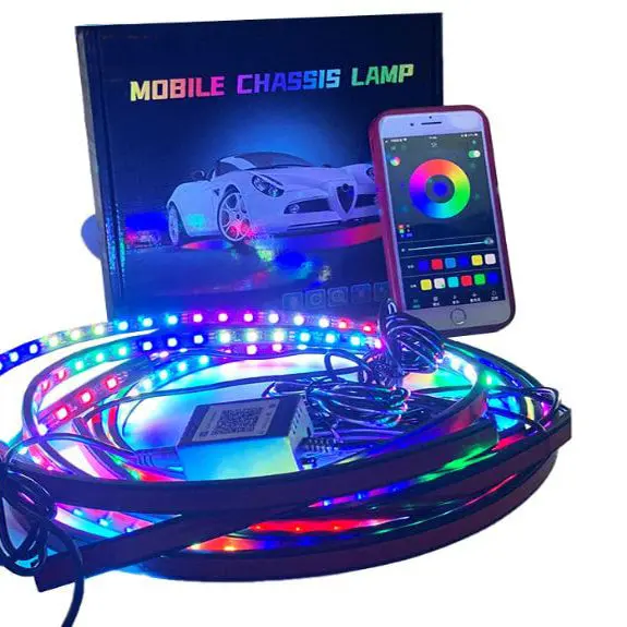Car Flexible Led Strip Automobile Chassis App Control 90X120 - - Rgb Decorative Atmosphere Lamps 2