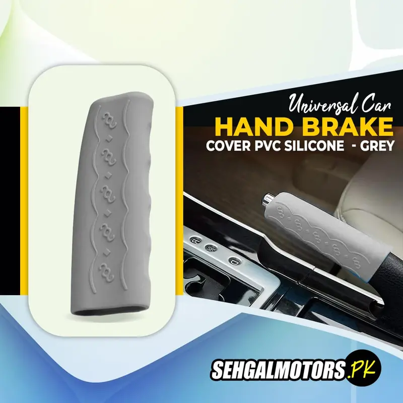 Car Hand Brake Cover Universal Pvc Silicone - Grey - Rubber Material Protector 1