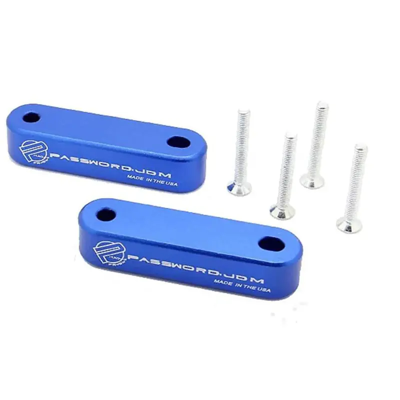 Car Hood Air Vent Spacer Risers Password Jdm - Blue - Hood Risers Kit 2