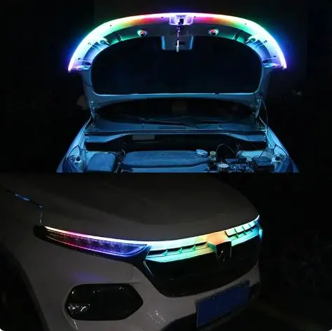Car Hood Daytime Running Light Strip Waterproof Flexible - - Led Auto Decorative Atmosphere - Disco Light 2