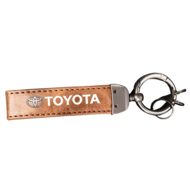 Car Logo Leather Strip Key Ring 11