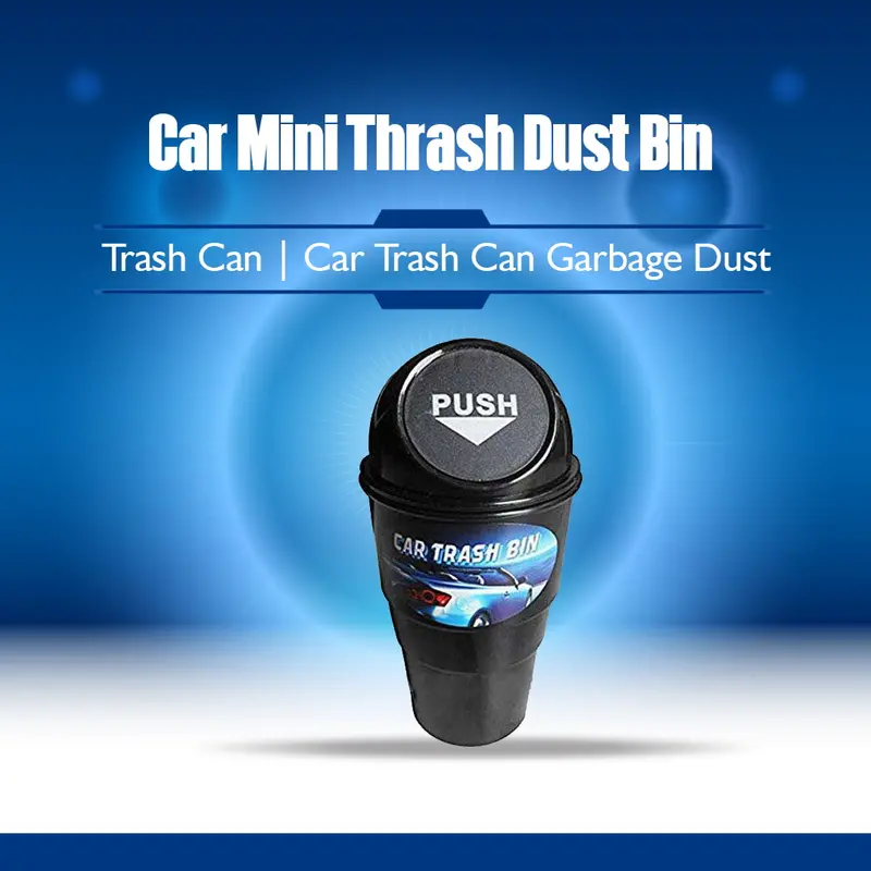 Car Mini Thrash Dust Bin - Trash Can | Car Trash Can Garbage Dust | New Car Garbage Can Car Trash Can Garbage Dust Case Holder Bin 1