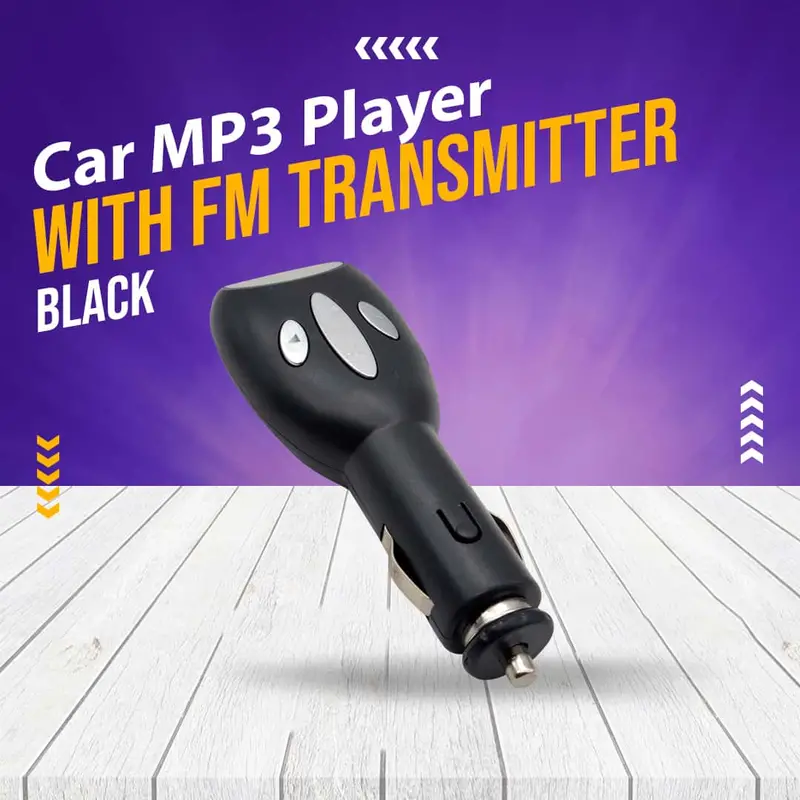 Car Mp3 Player With Fm Transmitter - Black 1