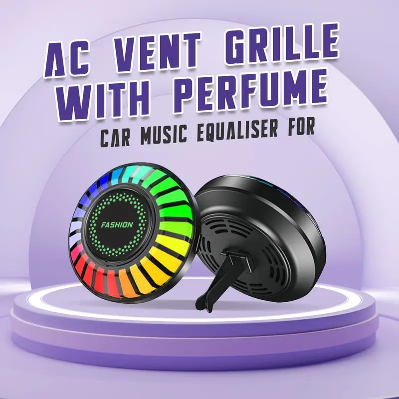Car Music Equaliser For Ac Vent Grille With Perfume 1