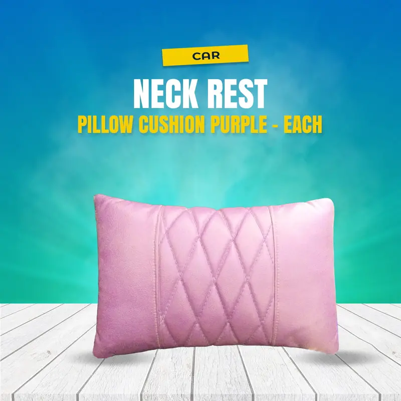 Car Neck Rest Pillow Cushion Purple - Each 1