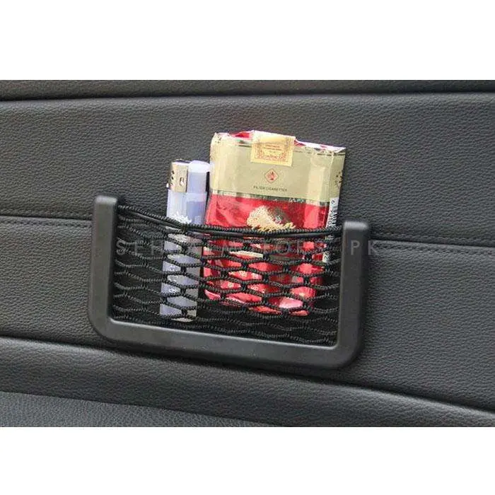Car Net Side Pocket Organizer Basket Mobile Phone Holder – Large 2